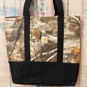 Custom upcycled carhartt tote bag